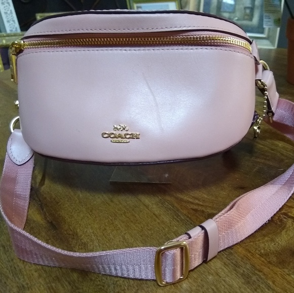 pink coach fanny pack